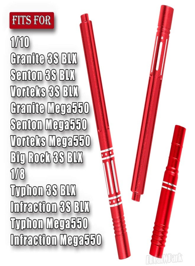 BRCatWPark RC Centor Driveshaft Axles Upgrades Part for 1/10 Granite Senton Vorteks 3S BLX(Mega550),Big Rock 3S BLX,1/8 Typhon Infraction 3S BLX(Mega550),Alloy Drive Shaft CVD Hop-Up,Red - Image 2